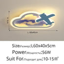 GobekUsa Blue Sky Airplane Chandelier: Kids Study Room Decoration & Dimmable Indoor Lighting