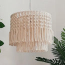 GobekUsa Bohemia Cotton Rope Chandelier: Modern Pendant Lamp for Dining Room, Living Room, Balcony