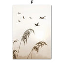 Rustic natural wood candle holder landscape wall art living room by Decorbites