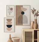 Modern bohemia white ceramic vase wall art set living room by Decorbites