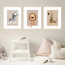 GobekUsa Bohemian Jungle Animal Toddler Canvas Set