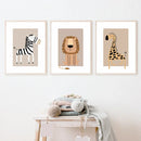 GobekUsa Bohemian Jungle Animal Toddler Canvas Set