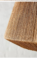 GobekUsa Bohemian Rattan Chandelier: Retro Country Style Pendant Lamps