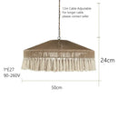 GobekUsa Bohemian Tassel Chandelier: Handmade Nordic Pendant Lamp for Bedroom, Living Room, Kitchen