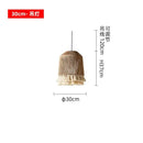 GobekUsa Bohemian Tassel Chandelier: Handmade Nordic Pendant Lamp for Bedroom, Living Room, Kitchen