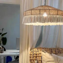 GobekUsa Bohemian Tassel Chandelier: Handmade Nordic Pendant Lamp for Bedroom, Living Room, Kitchen