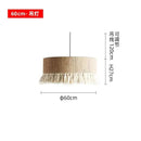 GobekUsa Bohemian Tassel Chandelier: Handmade Nordic Pendant Lamp for Bedroom, Living Room, Kitchen