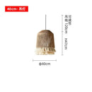 GobekUsa Bohemian Tassel Chandelier: Handmade Nordic Pendant Lamp for Bedroom, Living Room, Kitchen