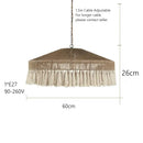 GobekUsa Bohemian Tassel Chandelier: Handmade Nordic Pendant Lamp for Bedroom, Living Room, Kitchen
