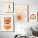 GobekUsa Bohemian Wall Art Canvas Painting - Abstract Geometry