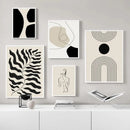 GobekUsa Boho Geometric Line Canvas Wall Art
