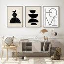 GobekUsa Boho Geometric Line Canvas Wall Art