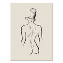 GobekUsa Boho Geometric Line Canvas Wall Art