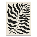 Boho geometric line black & white framed canvas set living room wall art by Decorbites