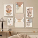 Boho light nordic minimalist canvas wall art set living room by Decorbites