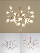 GobekUsa Branch Design Nordic Chandelier - Rose Gold/Black