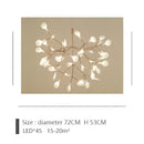 GobekUsa Branch Design Nordic Chandelier - Rose Gold/Black