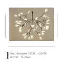 GobekUsa Branch Design Nordic Chandelier - Rose Gold/Black