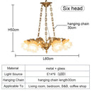 GobekUsa Brass Angel Chandelier: Luxury Burnishing Pendant Lights for Living Room