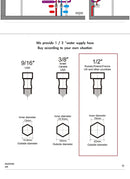 GobekUsa Brass Black Luxury Bathroom Faucet - Single Handle
