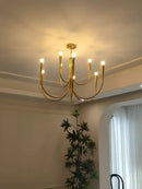 GobekUsa Brass Chandelier: Stylish Pendant Lights for Dining Room, Living Room, Kitchen Island & Bedroom