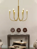 GobekUsa Brass Chandelier: Stylish Pendant Lights for Dining Room, Living Room, Kitchen Island & Bedroom
