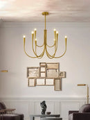 GobekUsa Brass Chandelier: Stylish Pendant Lights for Dining Room, Living Room, Kitchen Island & Bedroom