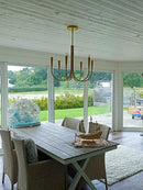 GobekUsa Brass Chandelier: Stylish Pendant Lights for Dining Room, Living Room, Kitchen Island & Bedroom