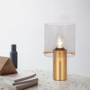 GobekUsa Brass Night Lamp with Translucent Glass Shade for Living Room - Postmodern Style