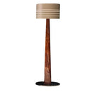 GobekUsa Brown Leather Wooden Floor Lamp - Luxury Italian Design