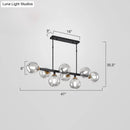 GobekUsa Bubbles Glass Pendant Light: Stylish Island Hanging Fixture for Postmodern Dining