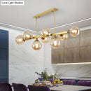 GobekUsa Bubbles Glass Pendant Light: Stylish Island Hanging Fixture for Postmodern Dining