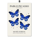 GobekUsa Butterfly Botanical Canvas Painting for Living Room