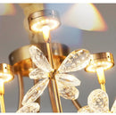GobekUsa Butterfly Chandelier: Modern LED Dimmable Pendant Lamp Luxe Crystal Decor-Light 2024
