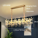 GobekUsa Butterfly Chandelier: Modern LED Dimmable Pendant Lamp Luxe Crystal Decor-Light 2024