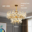 GobekUsa Butterfly Chandelier: Modern LED Dimmable Pendant Lamp Luxe Crystal Decor-Light 2024