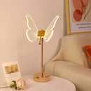 GobekUsa Butterfly Gold Acrylic LED Desk Lamp for Artful Living Room Night Light