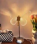 GobekUsa Butterfly Gold Acrylic LED Desk Lamp for Artful Living Room Night Light