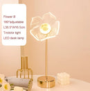 GobekUsa Butterfly Gold Acrylic LED Desk Lamp for Artful Living Room Night Light