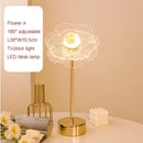 GobekUsa Butterfly Gold Acrylic LED Desk Lamp for Artful Living Room Night Light