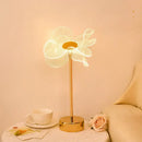GobekUsa Butterfly Gold Acrylic LED Desk Lamp for Artful Living Room Night Light