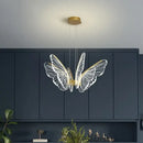 GobekUsa Butterfly LED Chandelier for Bedroom and Dining Room Lighting