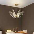 GobekUsa Butterfly LED Chandelier for Bedroom and Dining Room Lighting