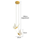 GobekUsa Butterfly LED Pendant Chandelier for Living Room and Bedroom