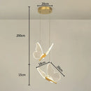 GobekUsa Butterfly Pendant Lights - Nordic Indoor Hanging Lamp for Living and Dining Room