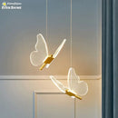 GobekUsa Butterfly Pendant Lights - Nordic Indoor Hanging Lamp for Living and Dining Room