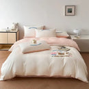 GobekUsa Cartoon Embroidered Cotton Bedding Set with Ice Silk Cooling Technology