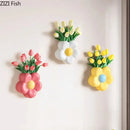 GobekUsa Cartoon Flower Vase: Desk & Wall Décor for Aesthetic Rooms