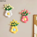 GobekUsa Cartoon Flower Vase: Desk & Wall Décor for Aesthetic Rooms