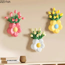 GobekUsa Cartoon Flower Vase: Desk & Wall Décor for Aesthetic Rooms